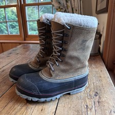 Lacrosse Mens Sz 9 Shearling Lined Ice Breaker Boots USA Made Winter Snow Boot