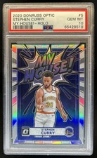 2020-21 Panini Donruss Optic Stephen Curry My House Holo Prizm #5 PSA 10