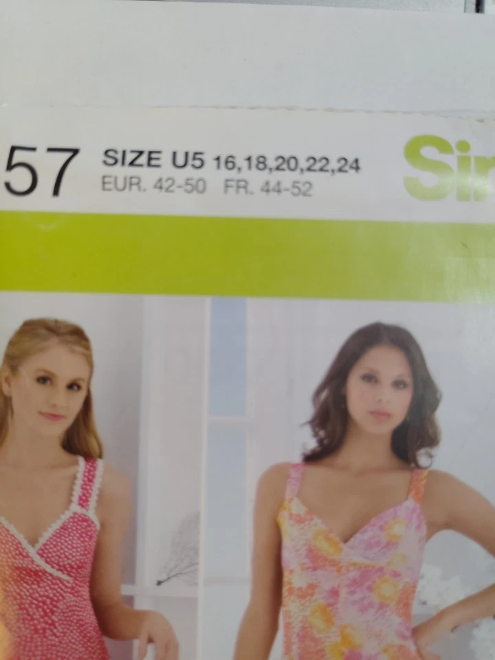 Shorts Tank Top Dress Bolero 16-24 Simplicity 2657 Sewing Pattern Cut Long Short - Image 2 of 4