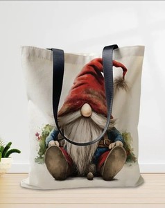 Tote Bag Süsse Stofftasche Jutetasche Einkaufstasche Gnom Wichtel Geschenk