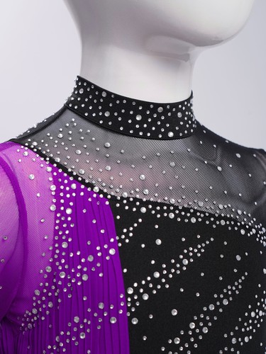 Kids Girls Dresses Dance Dancewear Sparkling Leotard Competition Skirt Ballet - Picture 71 of 79