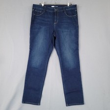 Old Navy Women's Jeans Blue Stretch Size 14 Power Straight