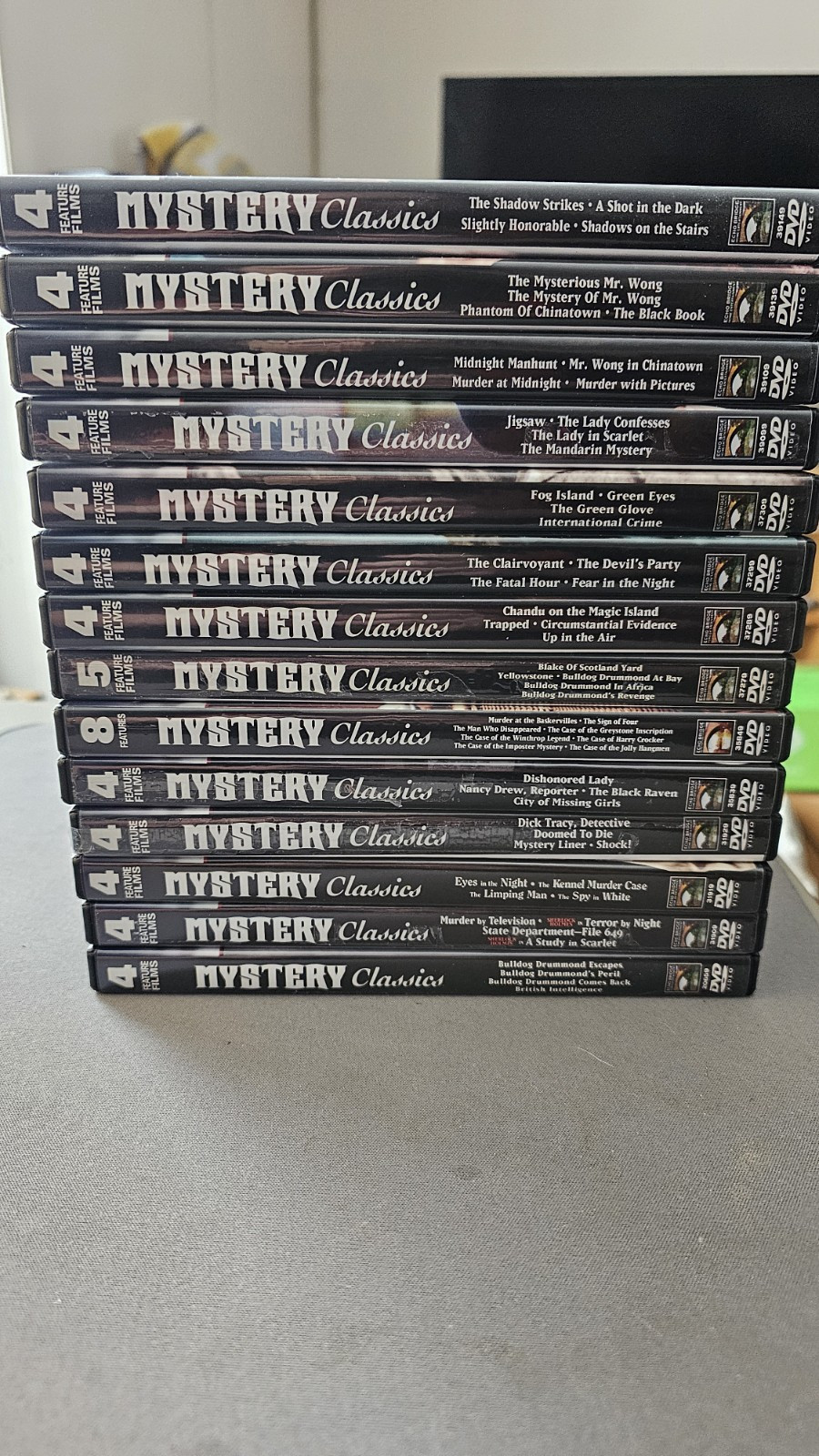 Mystery Classics DVD Collection Lot