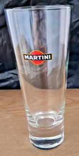 Martini Branded Tall Highball Tumbler Cocktail Drinking Glass x 1