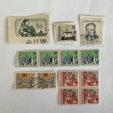 13 Czechoslovakia stamps~1960-67~towns~Ostrava~Kosice~Nitra~Telc~Antonin Novotny