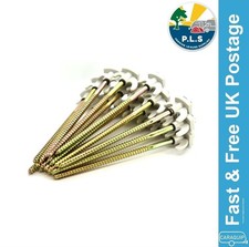 20 x PLS Rock Tent Pegs Screw-In Grey Top Heavy Duty Hard Ground Awning Camping