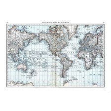 Historic Map - World - Rand McNally - Vintage Wall Art