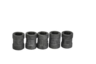 Lot Of 5 McMaster-Carr 3/4 In Galvanized Coupling Fittings Female Threaded