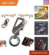 Permanent Match Infinity Lighter with Multitool Keychain Bottle Opener, Reusa...