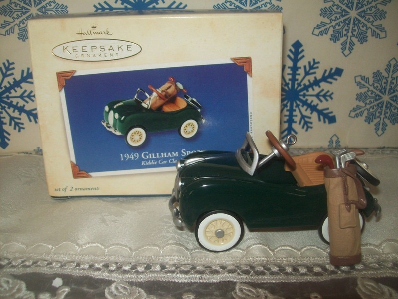 HALLMARK 1949 GILLHAM SPORT #10 KIDDIE CAR CLASSICS SERIES 2003 ORNAMENTS