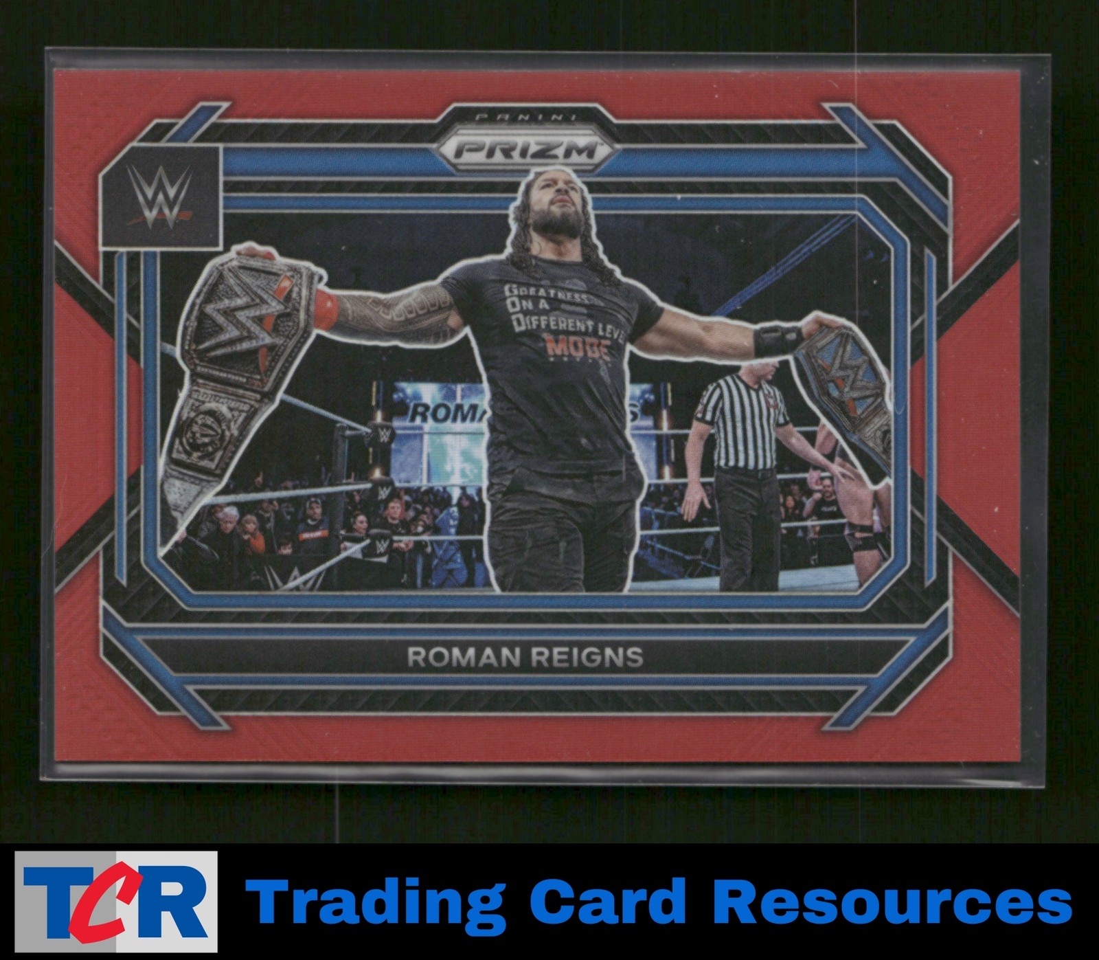 2023 Panini Prizm WWE #29 Roman Reigns Red #/299