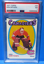 1971-72 Topps ROOKIE Card #45, KEN DRYDEN, Montreal Canadiens,  PSA 7 Graded. rookie card picture