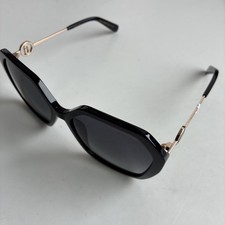 Marc Jacobs Oversized Geometric Round Sunglasses Black/Gold 57-17-135 210