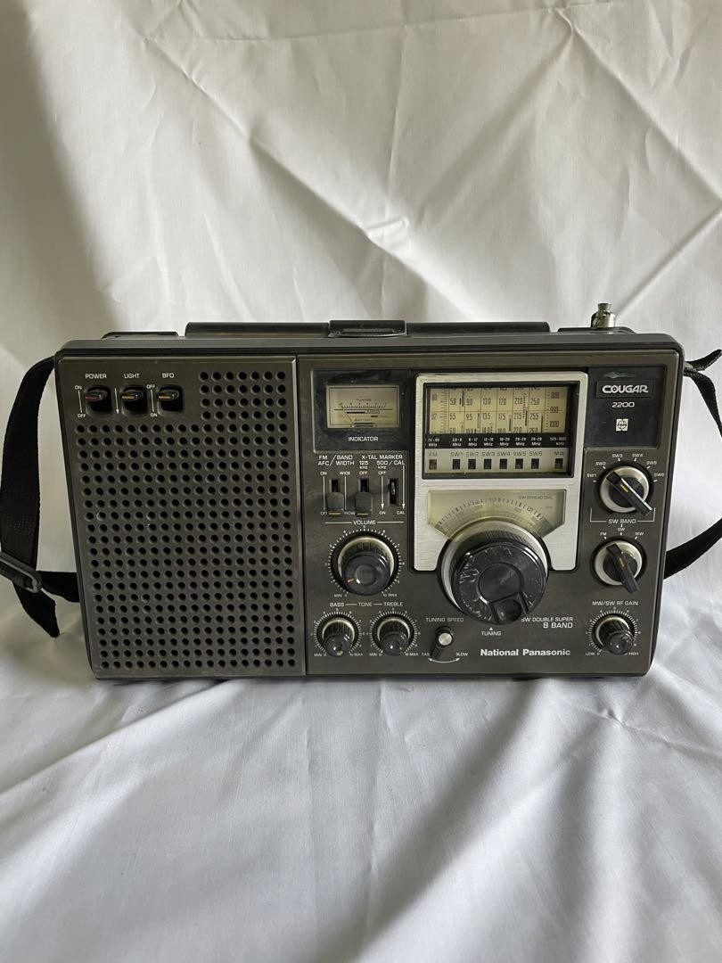 【稀少】National Panasonic Cougar 2200 Rare National Panasonic Cougar 2200 BCL Radio 8-Band 1976