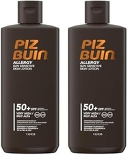 Piz Buin Allergy Sun Sensitive Skin Lotion SPF50+ 200ml Pack of 2 Sunscreen