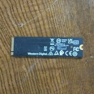 Western Digital M.2 NVME SSD Solid State Drive Black 500gb