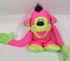 Vintage FISHER PRICE PUFFALUMP Chattering pink MONKEY