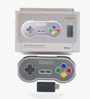 8BITDO SF30 2.4G Wireless Gamepad PC-Controller  grau  NEU