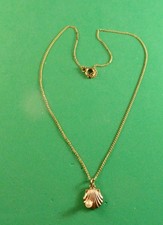 CHILDS 13 INCH CULTURED PEARL SEASHELL NECKLACE