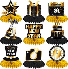 Happy New Year Party Supplies 2026 Honeycomb Centerpieces New...