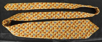 Robert Talbott best of class hand made in USA silk tie gold brown green blue