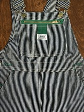 Liberty Denim Overalls Dark Blue White Hickory Stripe Bibs Kid&rsquo;s Size: 12