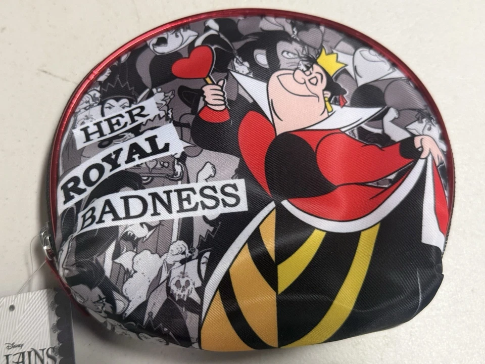 Disney Villains Soho NY Bolsa Bolso sin asas Estuche de maquillaje Artículos de tocador Reina de corazones Foto 2 de 4