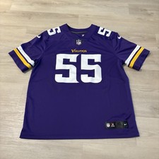 Nike Anthony Barr Minnesota Vikings Jersey Men's XL Purple Sewn Adult NFL