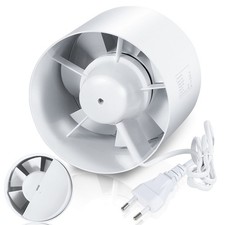 Rohrventilator Rohrl&uuml;fter &Oslash;100/150mm Leise Abluft Zuluft Ventilator Bad K&uuml;che