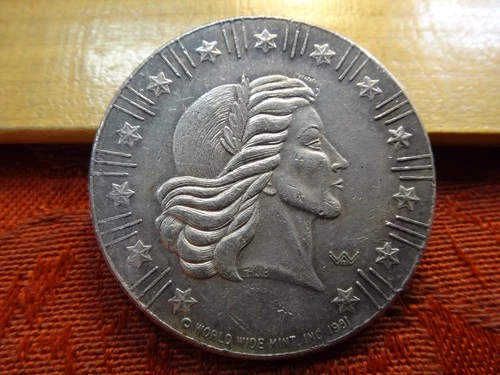 1981 World Wide Mint American Eagle 1 Oz .999 Silver Bullion Round - No Reserve