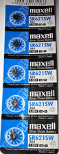 5 PACK MAXELL BLUE 364 SR621SW SR621 SILVER OXIDE GOOD EXP 12/31 FREE SHIPPING