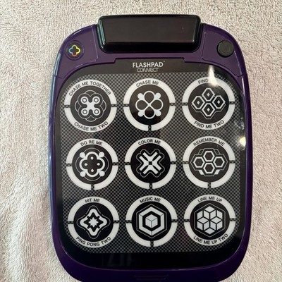 Virztex FLASHPAD Connect 33830 Handheld Touchscreen Game Pad Purple Tested Works