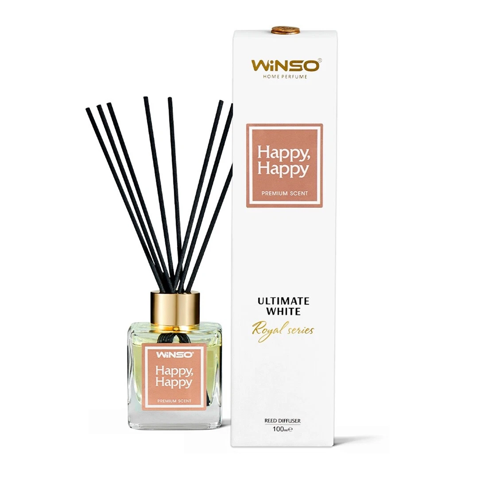 Winso Reed Diffuser Home Perfume Premium Scent Happy Happy Royal Series 100ml