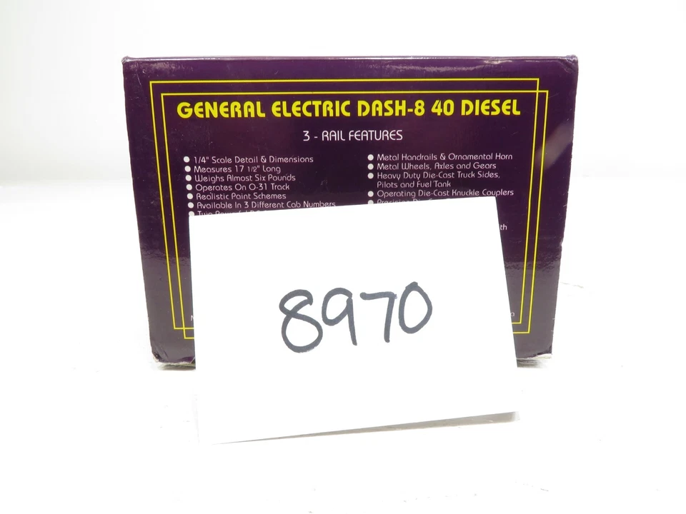 MTH No. 500 Amtrak BW General Electric Dash-8 40 Diesel LN 8970 - Image 2 of 4