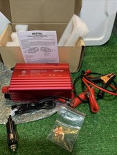 BESTEK 500W Power Inverter 12V To 110V Converter W/ Alligator Battery Clamp BNIB