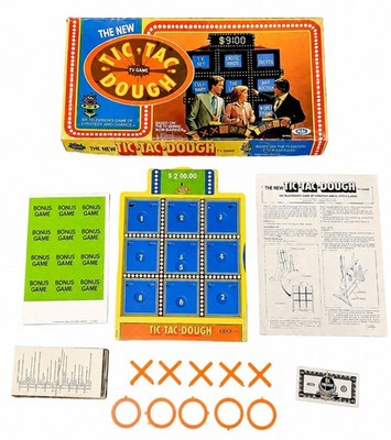 Vintage Tic Tac Dough TV Game Show Board Game 1977 Ideal Playable Incomplete