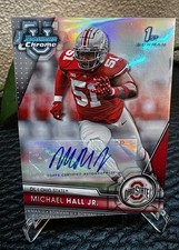 2023 Michael Hall Jr. #170 Autographed Bowman University Refractor 484 /499