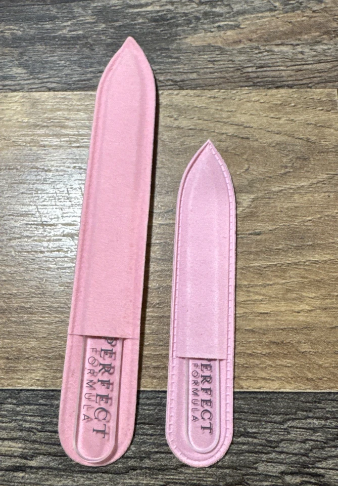 Paquete de 2 herramientas de limado suave de lima Perfect Formula Crystal Nail grandes y mini Foto 2 de 4