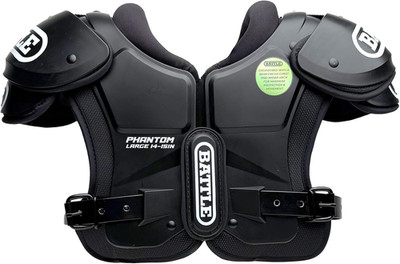 Battle Sports Phantom Football Shoulder Pads, Youth Medium, Lightweight Design