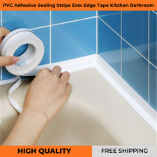 Waterproof Bathroom Kitchen Sealing Tape PVC Sink Edge Wall Strip Adhesive strip