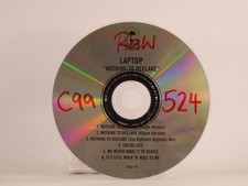 LAPTOP NOTHING TO DECLARE (Y1) 6 Track Promo CD Single including Plastic Sleeve