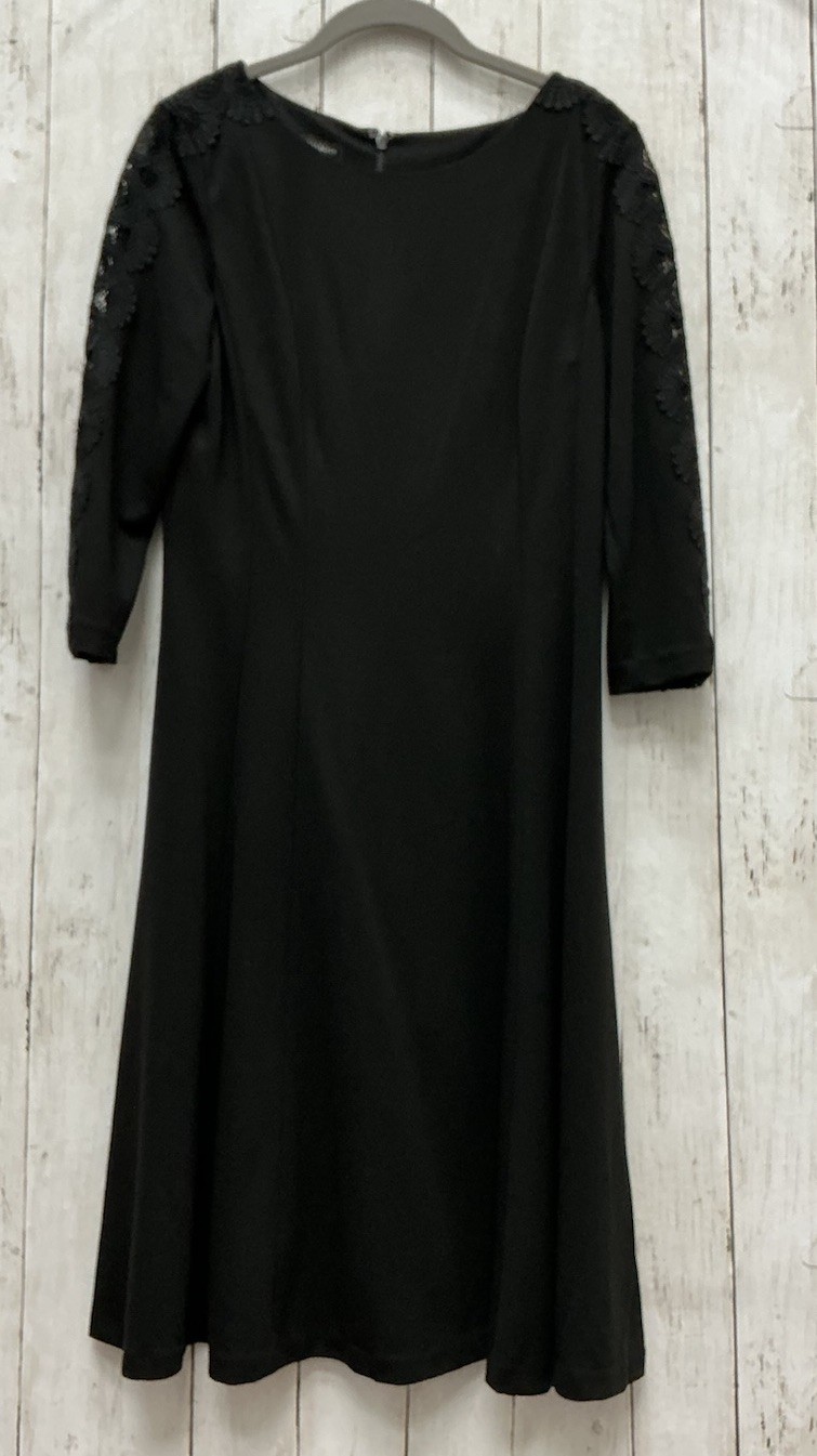Women’s Talbots Black 3/4 Sleeve Dress Size 6 0428-224