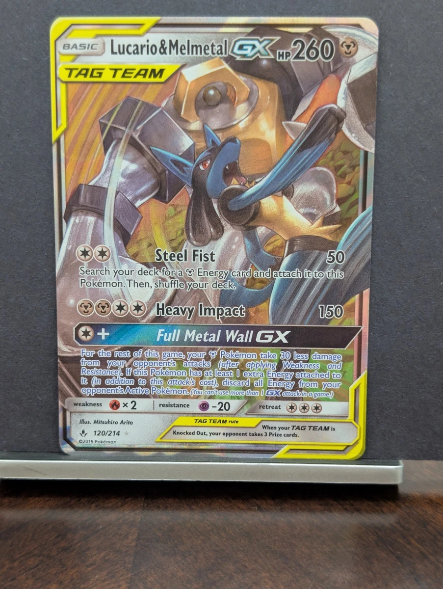 Lucario & Melmetal GX 120/214 Sm-Unbroken Bonds for sale | eBay