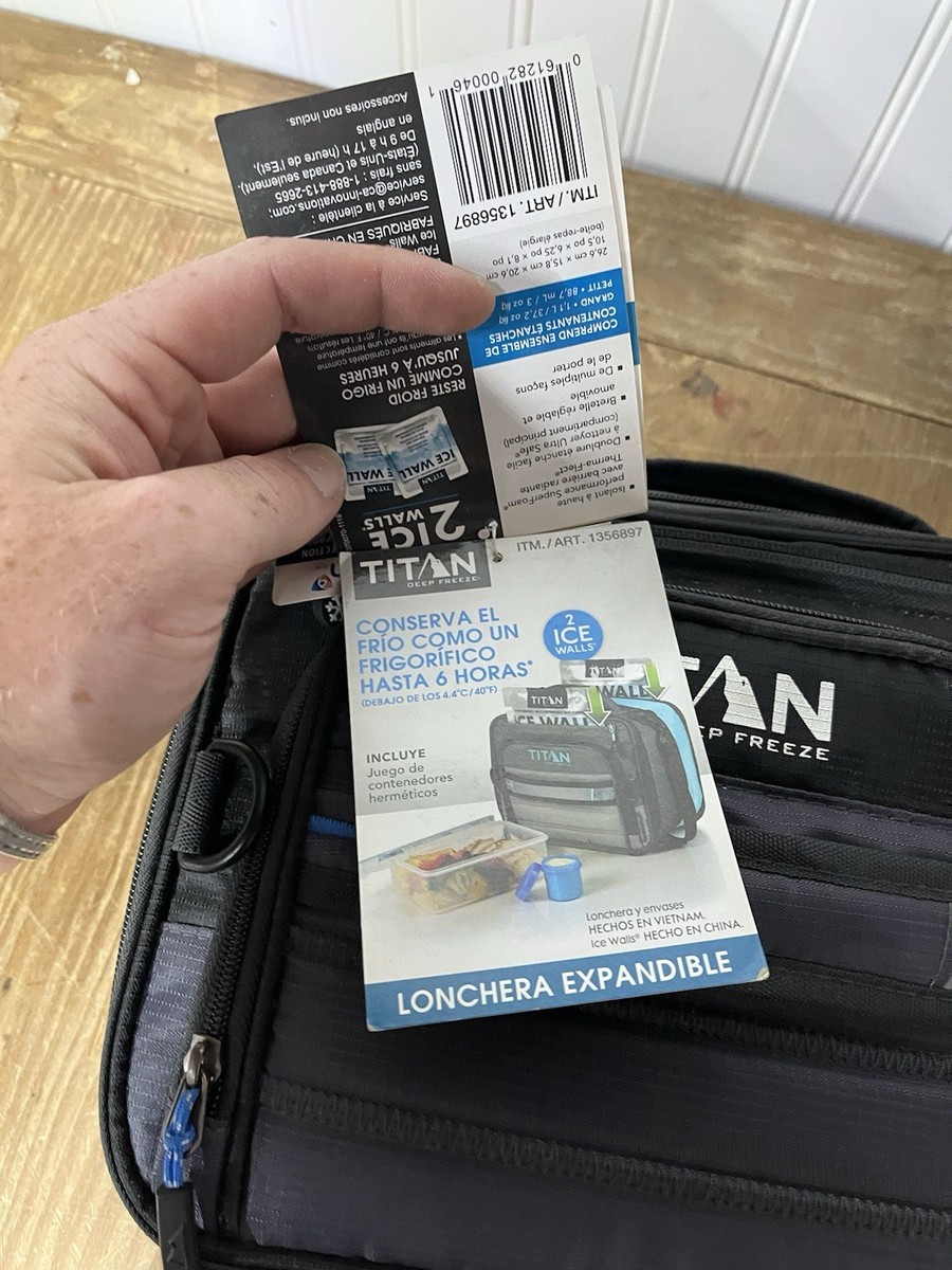 Artic Zone Titan Deep Freeze Lunch Bag Blue and Teal With Tags for