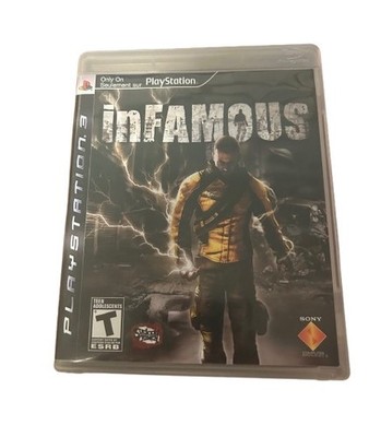 INFAMOUS (PS3) DISC + CVR ART + MANUAL - NO CASE - VERY GOOD