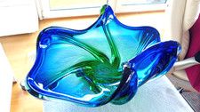 Große schwere Glas Schale - MURANO - Länge ...