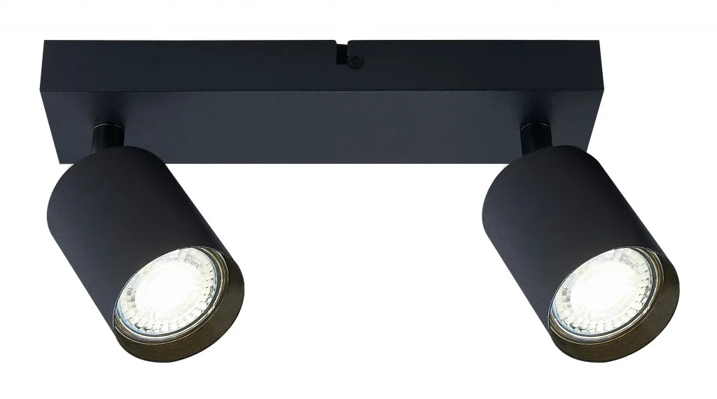 Spot Light Black Siena 2 Bar Matt GU10 Integral ILDIA015