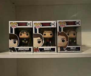Funko Pop! Television Stranger Things Jonathan #513 Nancy #514 Billy #640 (3)