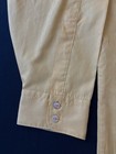 1950S/ 1960S Loop Collar Mustard Yellow Extra Large Rockabilly Shirt Loop Collar — photo 4