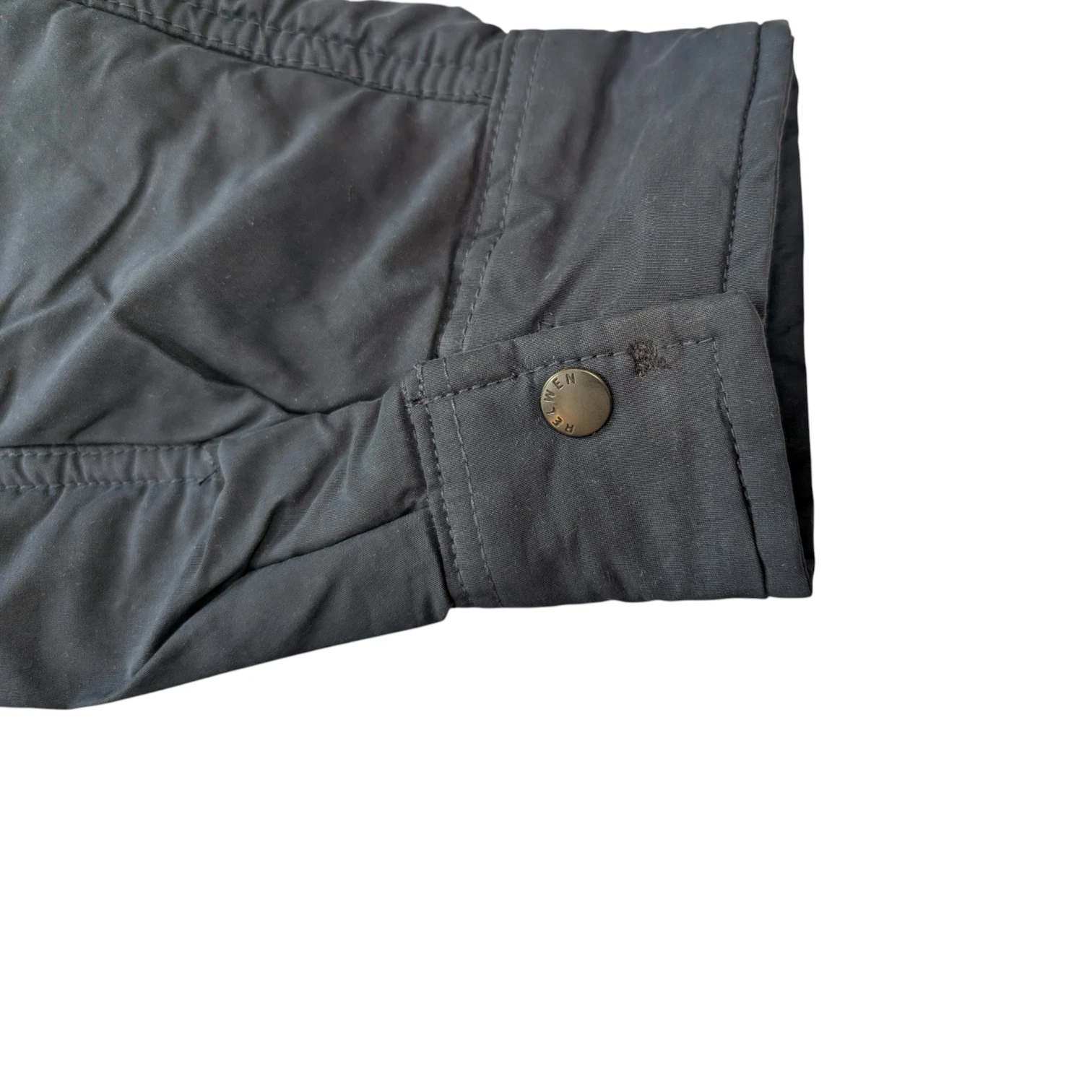 Relwen Fly Waxed CPO Jacket Navy Blue Men Small Sherpa-Lined HUCKBERRY NWOT image 6